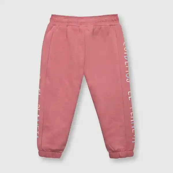 Pantalón de Bebé Niña Reciclado Dark Rose Talla 6/9M Colloky