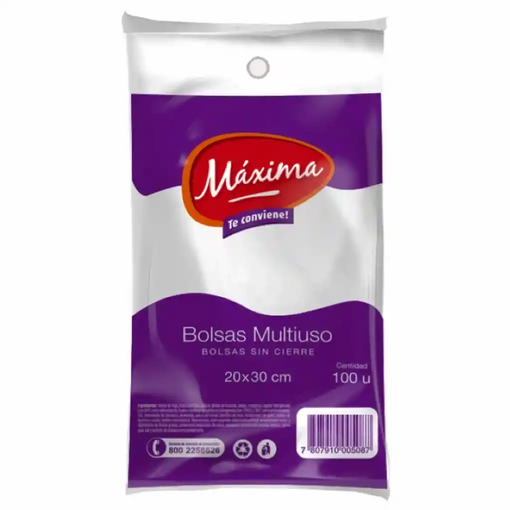 Maxima Bolsa Multiuso Pequeña 20X30