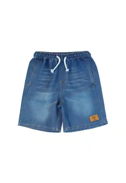 Bermuda Niño Mezclilla Spirit Kids Azul Talla 04 - 255
