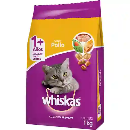 Whiskas Alimento para Gatos Adultos Sabor Pollo