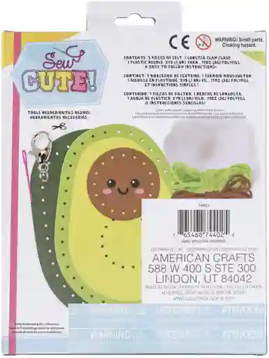 Sew Cute! Kit de punto de Aguja-Mini Aguacate