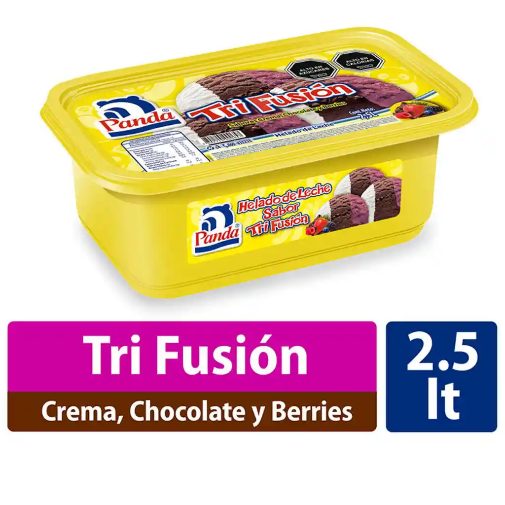 Panda Helado de Leche Tri Fusión