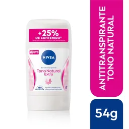 Nivea Desodorante Barra Tono Natural Extra Femenino