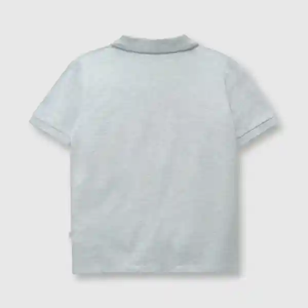 Polera Pique de Niño Gris Melange Talla 8A Colloky