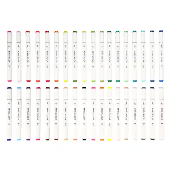 Set Marcadores Doble Punta