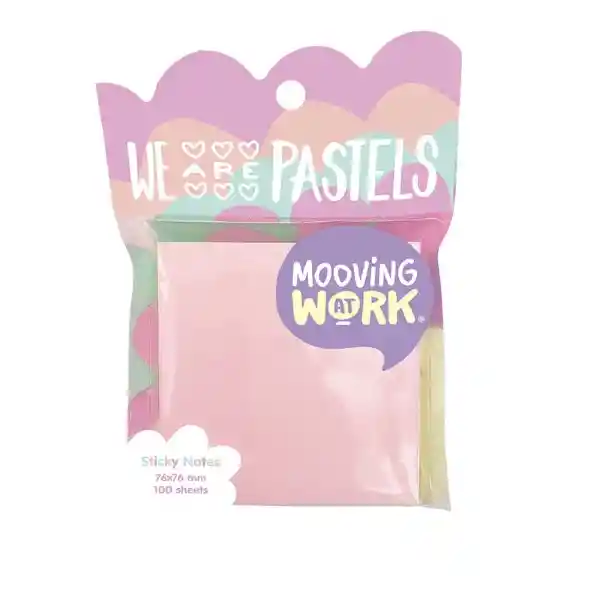 Notas Adhesivas Mooving Pastel Varios Colores 100 Hojas