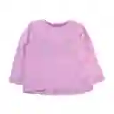 Polera Manga Larga Bebé Niña Rosado T. 6 M Pillin