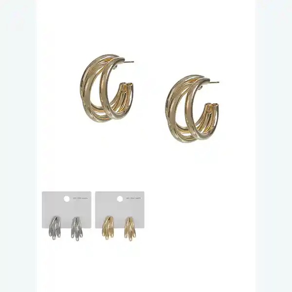 Aretes Estilo Occidental Aguja de Plata S925 Miniso