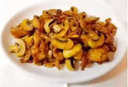 Cerdo Champiñón con Arroz