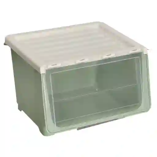 Caja Apilable de Plástico Con Ruedas 34 L Casaideas
