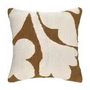 Cojín Tela Bouclé Con Diseño Beige