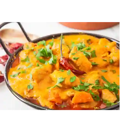 Murgh coconut curry con arroz basmati