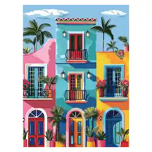 Set de Bastidor Pinturas Acrílicas Con Diseño