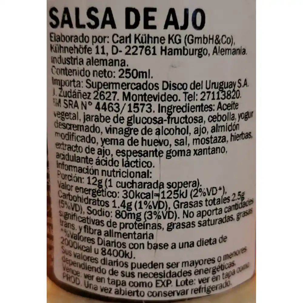 Kuhne Salsa Gourmet Knoblauch