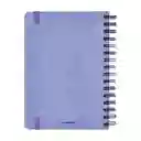 Libreta Forrada Con PU 120 Hojas Con Líneas Azul Casaideas