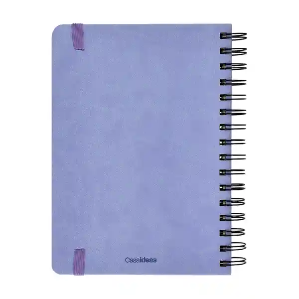 Libreta Forrada Con PU 120 Hojas Con Líneas Azul Casaideas