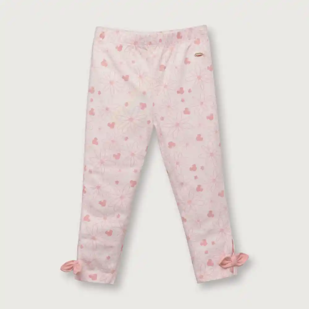 Calza Disney Minnie Mouse De Niña Rosada Talla 12m