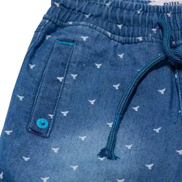 Bermuda Bebé Niño Denim Pillin 12 M