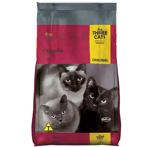 Three Cats Alimento Premium para Gatos Castrados Sabor a Carne