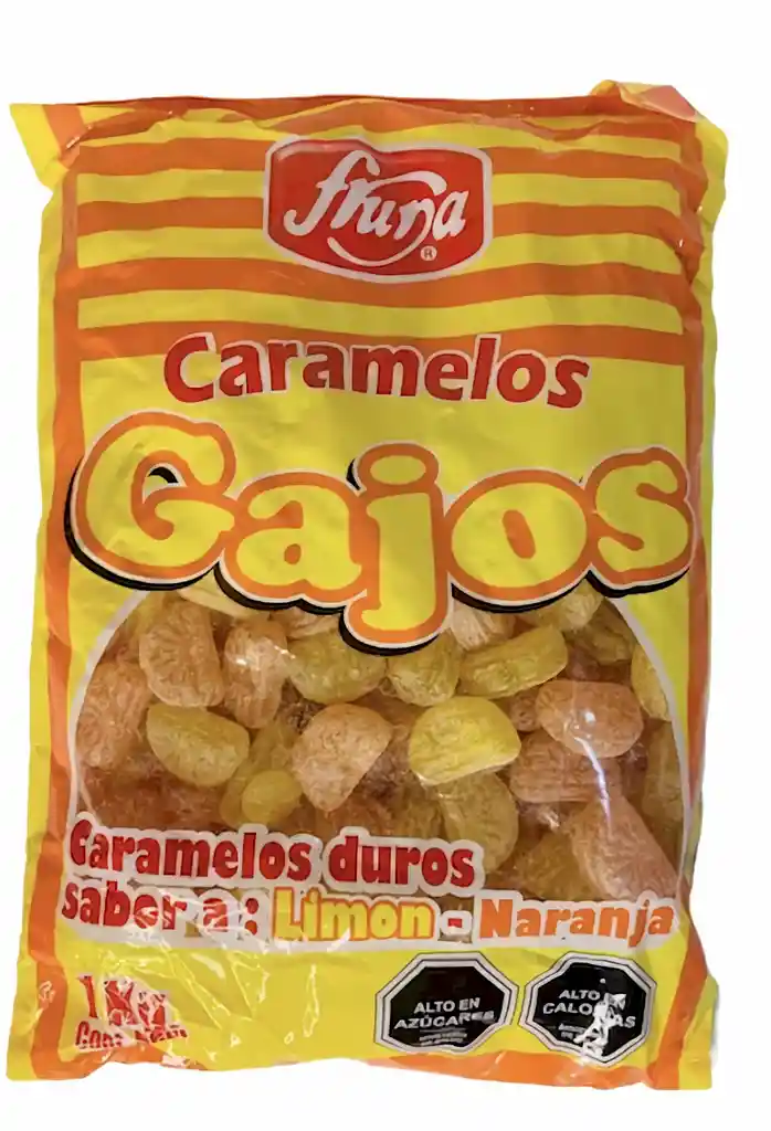Gajos Caramelos Duros Sabor a Naranja y Limón