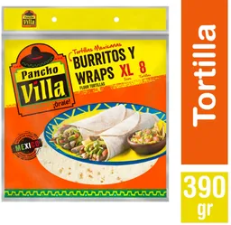 Pancho Villa Tortillas Burritos y Wraps Xl