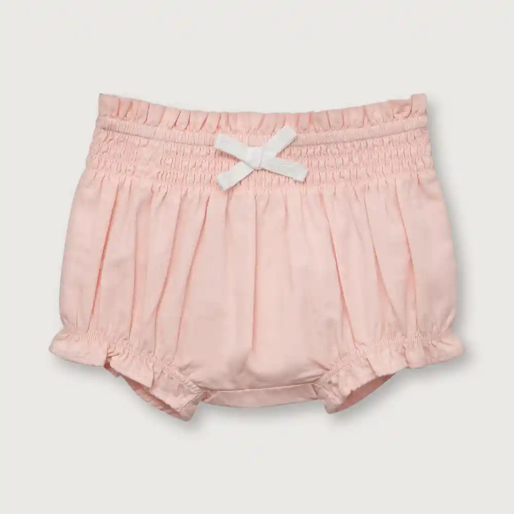 Short Cintura Elástica Niña Rosado Talla 6 M