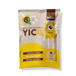 Yicos Pack Rollo de Fruta Deshidratada Piña