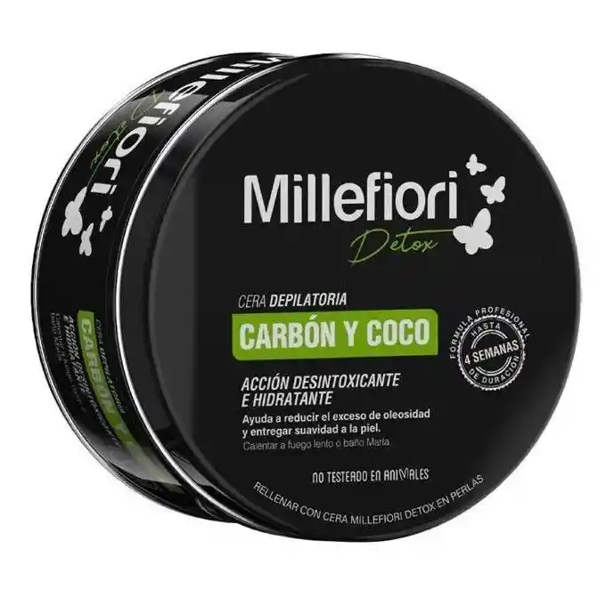 Millefiori Cera Depilatoria Détox con Carbón y Coco