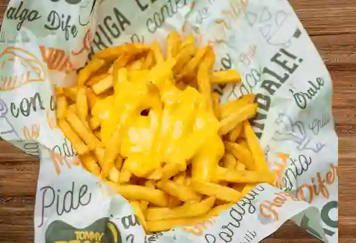 Papas fritas para compartir cheddar