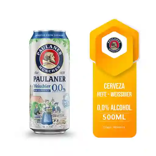 Cerveza Paulaner 0.0 Alcohol 500 Ml