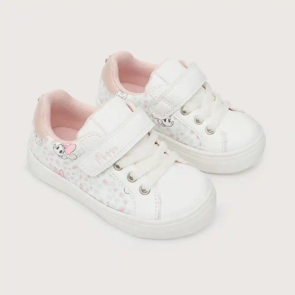 Zapatillas Urbana De Minnie Niño Blanca Talla 26