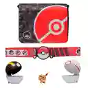 Pokemon Bolso Entrenador Con 2 Pokebolas Clip´n´go Eevee