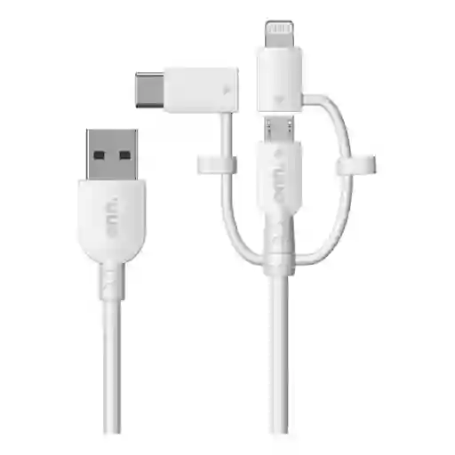 Onn Cable 3 en 1 Tip C Micro Usb Lighting Usb