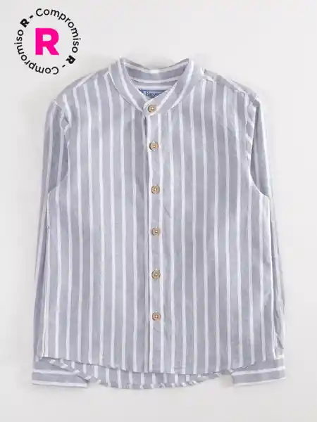 Harvest Camisa Manga Larga Mao Cr Azul 8 V26