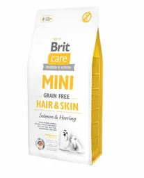 Brit Care Alimento para Perro Mini sin Cereales Hair & Skin Sabor a Salmón y Arenque 
