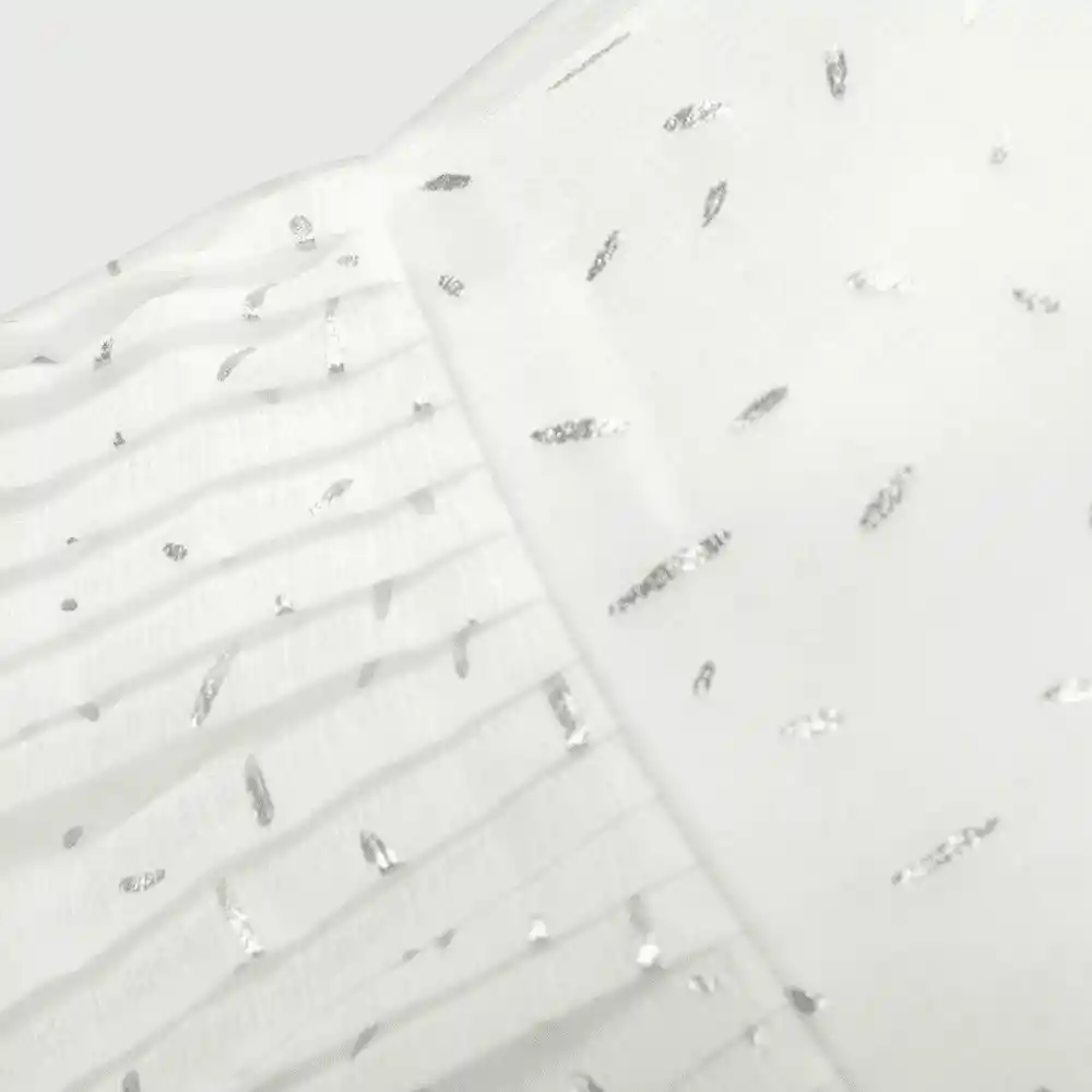 Vestido Plisado De Niña Blanco Talla 4a