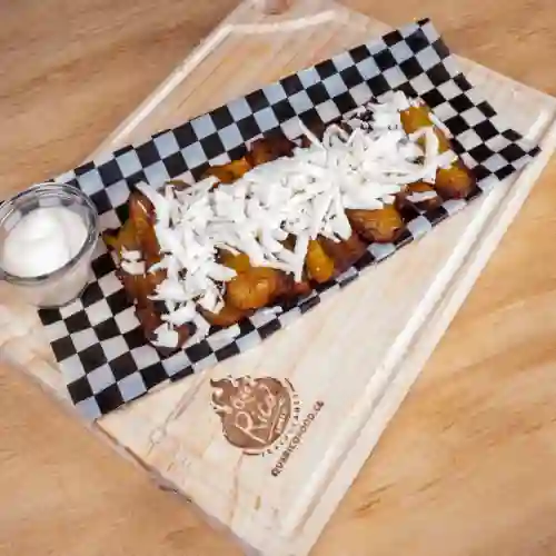 Ración de Tajadas con Queso y Nata