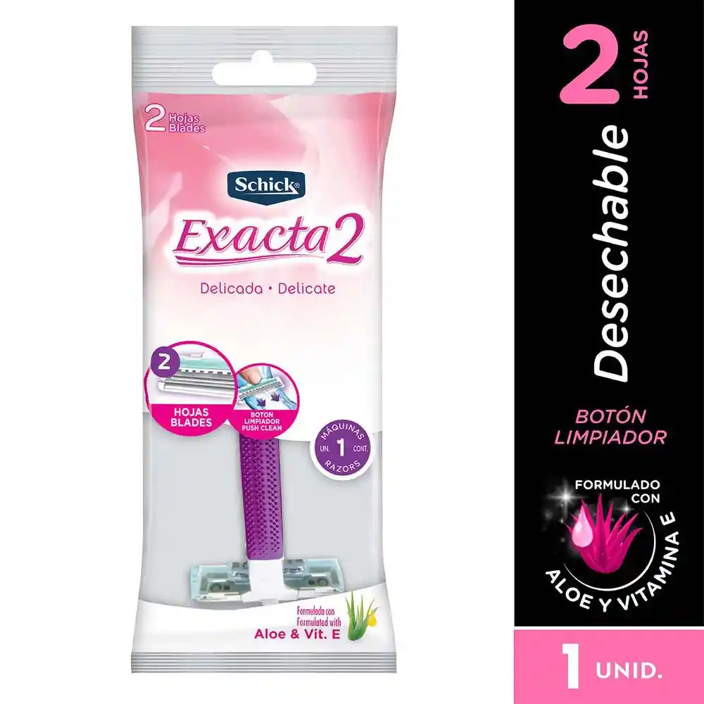 Schick Maquina de Afeitar Exacta 2 Delicada