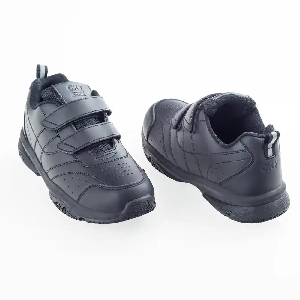 Zapatillas Deportiva Escolar Unisex Junior Negra T. 26