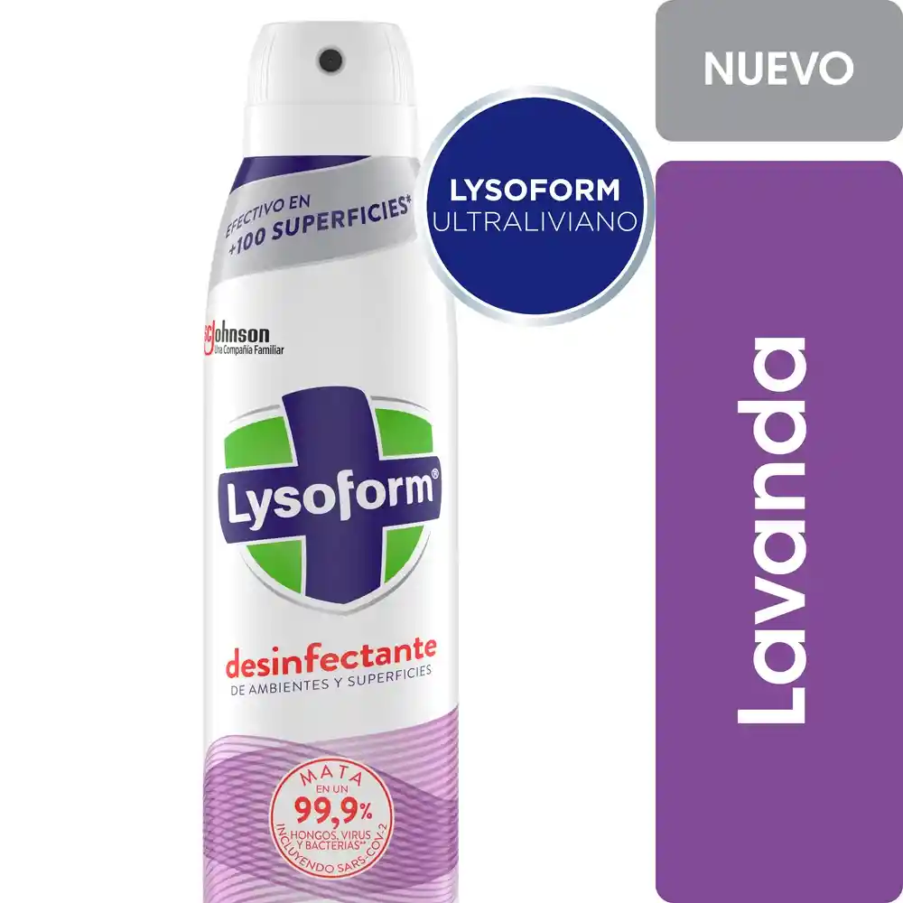 Desinfectante Lysoform Aerosol Lavanda