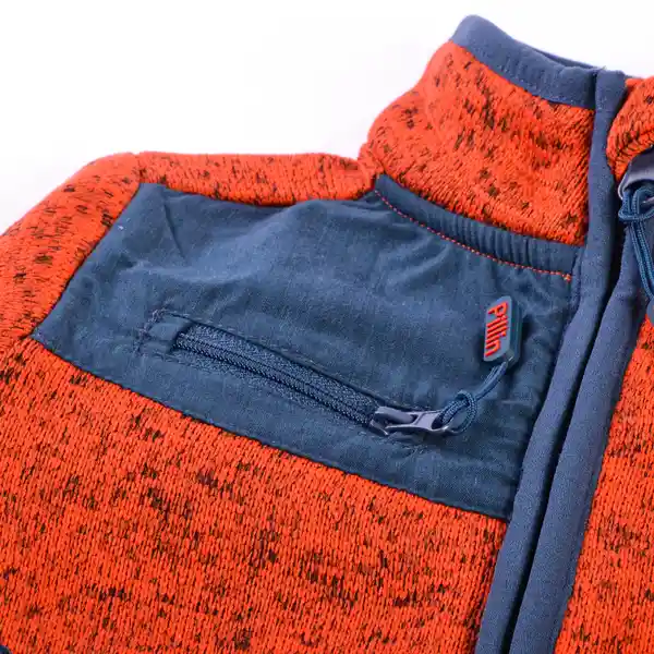 Polerón Polar Básico Bebé Niño Naranja Talla 9 M Pillin