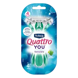 Schick Rastrillo Quattro You Sensitive Desechable 4Pz