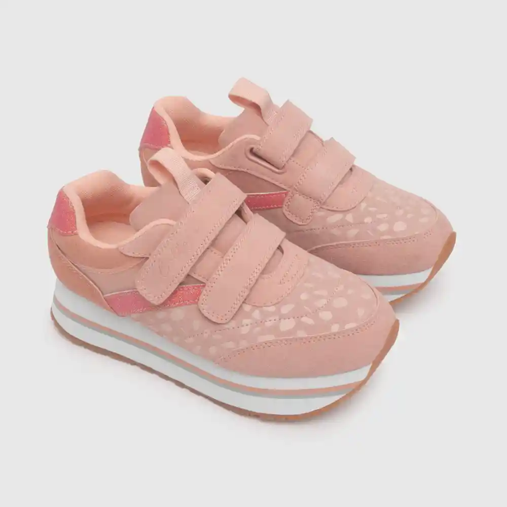 Zapatillas Urbana Niña Rosado Y Blanco Talla 38