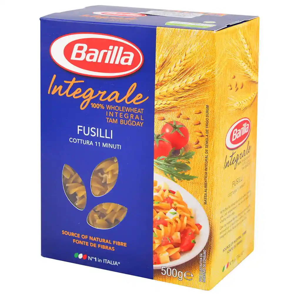 Barilla Fideos Fusilli Integral