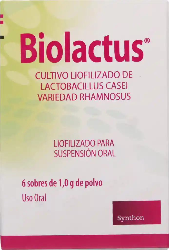 Biolactus: Principio Activo: Lactobacillus Casei Rhamnosus