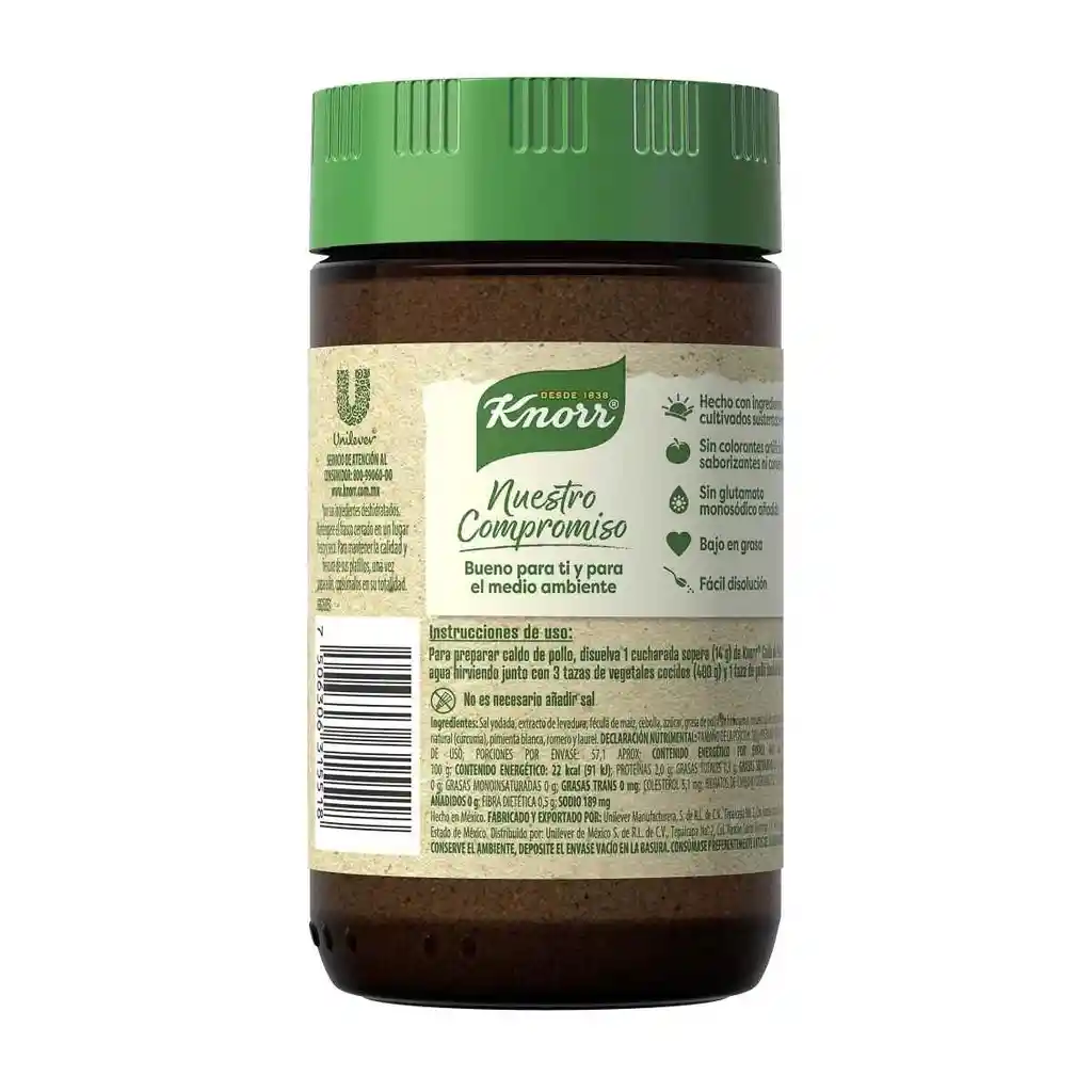 Knorr Caldo de Pollo 100% Natural en Polvo 200 g