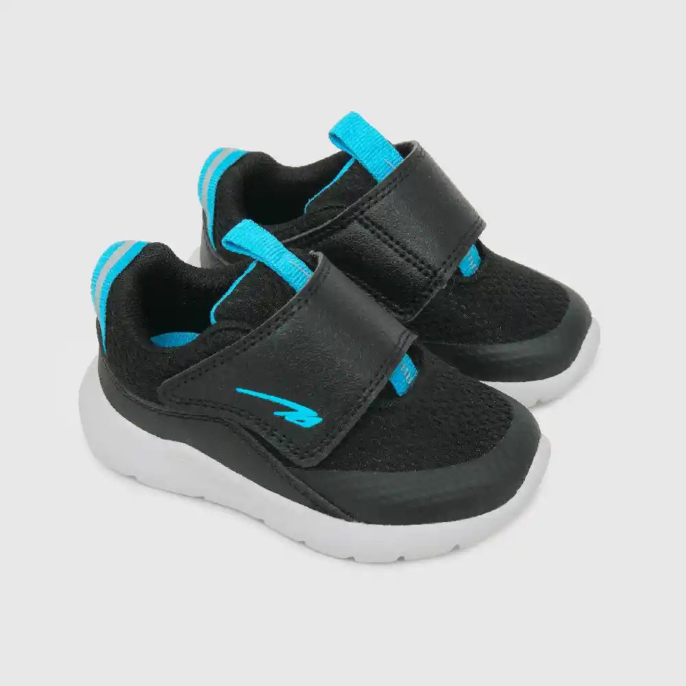 Zapatillas Deportiva Caña Baja Niño Celeste Talla 26