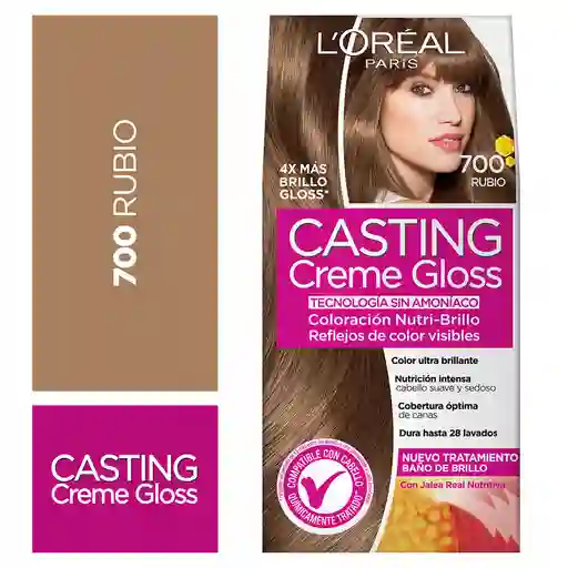 Loreal Paris-Casting Crème Gloss Tinte De Cabello Tono 700 Rubio