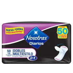 Nosotras Protector Diario Multiestilo Doble