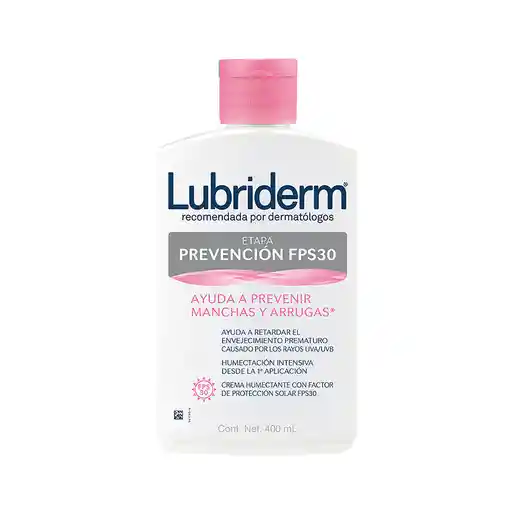 Lubriderm Crema Corporal Etapa Prevención FPS 30